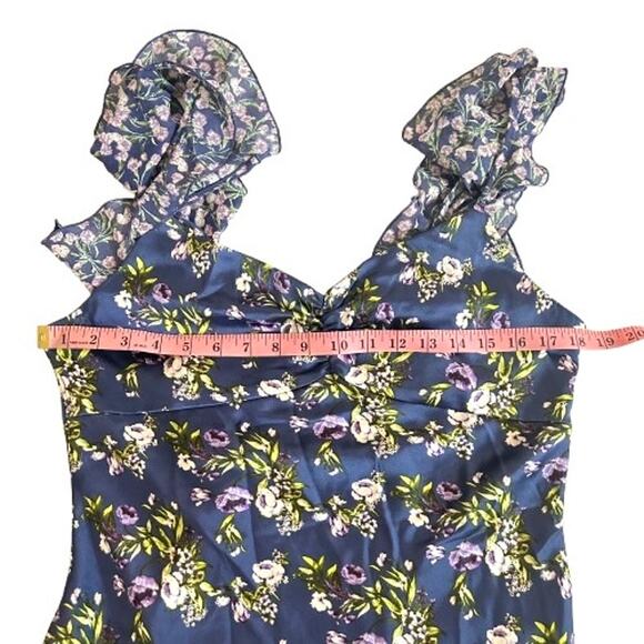 NWT Forever 21 Tiered Purple Floral Print Mini Dress. Size XL - Picture 13 of 13